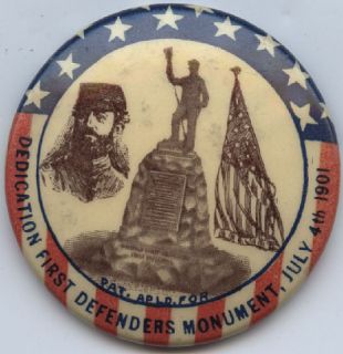 1901 Dedication 1st Defenders Monument Celluloid