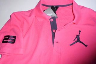 50 Nike Jordan M Pink w Gray Jumpman Short Sleeve Cotton Basketball