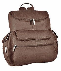 David King Leather Multi Pocket Leather Backpack