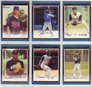2002 Bowman Complete Collated Set of 440 Mauer Wright