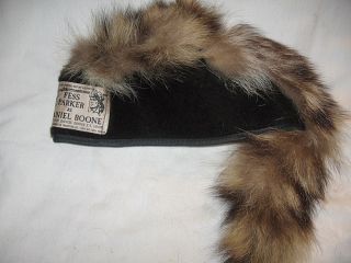authentic hat from daniel boone tv show kids sent sent away for it not
