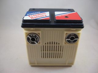 Delco Freedom Car Auto Battery Novelty Advertising Working Transistor
