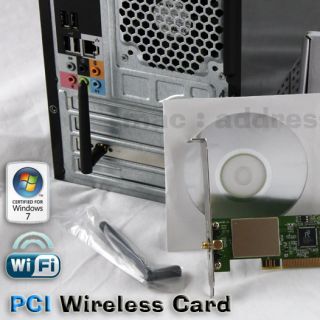 Dell Studio XPS 7100 8000 8100 9100 Wireless Card PCI Wifi Windows 7