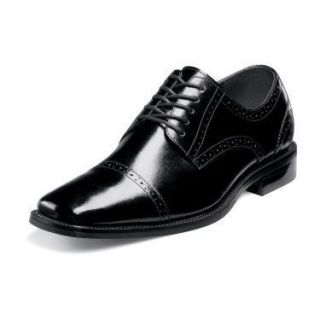 Stacy Adams Delmont Dress Shoe 20123 Black Leather All Sizes