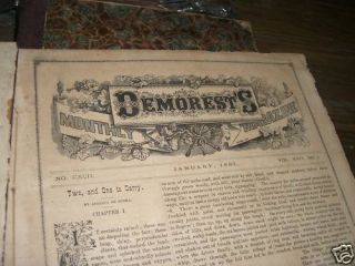 Victorian Fashion Magazines Demorest 1880 VOLUMES