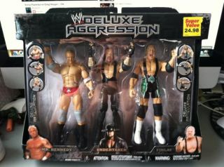Jakks WWE Deluxe Aggression 3 Pack~MR. KENNEDY~UNDERTAKER~FINLAY