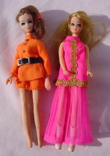 1960s Dawn Fashion Doll Clothes Accessory Lot as Shown