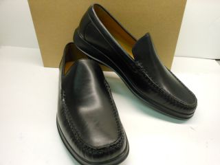 New Cole Haan Air Dempsey Black Leather Venetian Loafers with Nike Air