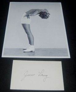 actress june lang signed card great print d 2005