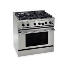 DCS RGS364GDSSBL 36 Slide in Gas Range with 4 SEALED Burners and