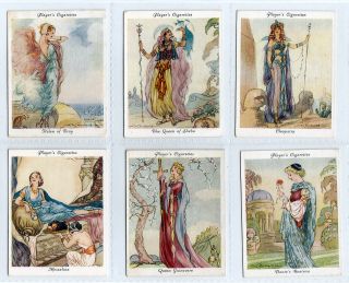 1937 Full Set Beauties FM History Cards Helen of Troy Queen of Sheba