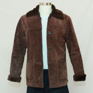 Dennis Basso Brown Womens Winter Leather Coat Jacket Faux Fur Liner 2