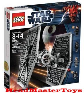 STAR WARS 2012 LEGO 9492 TIE FIGHTER SHIP w/ 4 MINIFIGS Factory Sealed