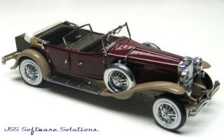 Franklin Mint 1930 Duesenberg J Derham Roadster 1 24 Scale B11UX57