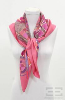  Pink Silk Sophie Koechlin LArt Indien Des Plaines 90Ccm Silk Scarf