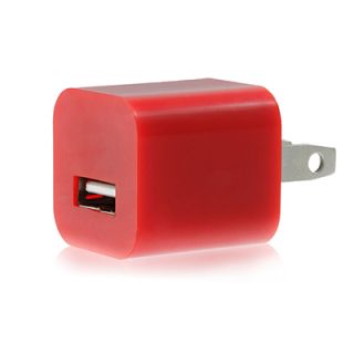 USB Charge Sync Cable Wall Charger Cube for Apple iPhone 5 iPod Touch