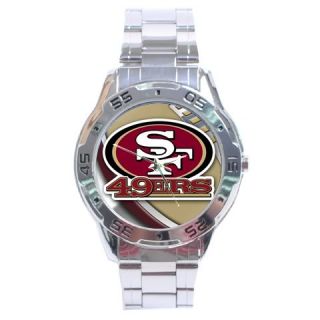 NEW* *SAN FRANCISCO 49ERS SEXY NFL ANALOG WATCH STAINLESS STEEL*
