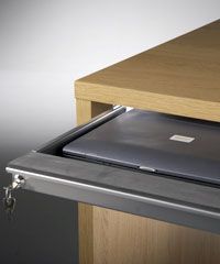 protect your laptop with a desk mounting lockable laptop drawer for 17