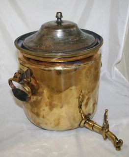 Antique Bronze Pewter Tea Samovar Russia 19th Century