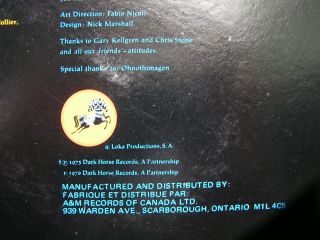 Attitudes 1976 LP Dark Horse Records David Foster Keltn