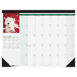  Doolittle Puppies Photographic Monthly Desk Pad Calendar 2012