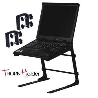 Laptop Computer PC Table DJ Rack Stand Mount w Clamp
