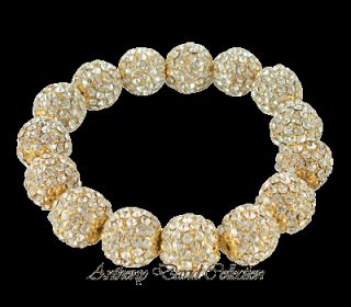 Ladies Jewelry Pave Crystal Bracelet with Swarovski Crystals   Silver