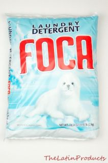  Pack   Mexican Foca Washing Powder Laundry Detergent 4.4 Lb (2 Kg) Bag