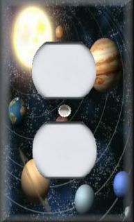Light Switch Plate Cover Outer Space Solar System