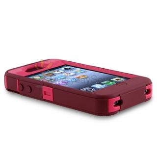 Otterbox Defender Peony Pink Plum Case Cover Diamond Guard for iPhone