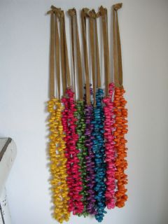 Dried corn kernel painted necklaces or wall hangings art Native