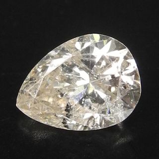 44cts Pale Champagne Pear Natural Loose Diamond