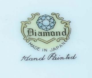 Vintage Diamond Hand Painted Japan Floral Saucer Plate