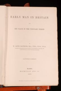 1880 Early Man Britain Dawkins Illustrated