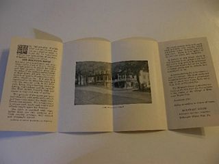 RARE The Mountain House Booklet Delaware Water Gap PA