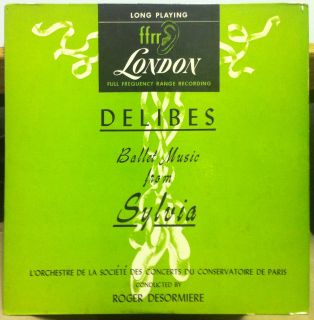 10 UK 1950 FFrr ROGER DESORMIERE delibes sylvia ballet LP VG+ LPS 184