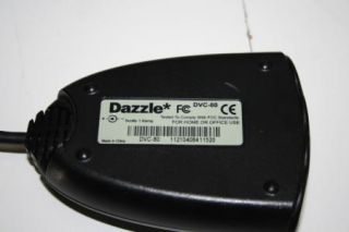 Dazzle Model DVC 80 USB Digital Video Creator Video Capture Card Used