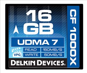 Delkin Devices DDCFCOMBAT1000 16GB 16GB Rugged CompactFlash Memory