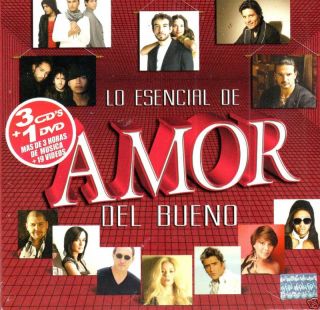 Lo Esencial de Amor Del Bueno 3 CDs 1DVD New 2010