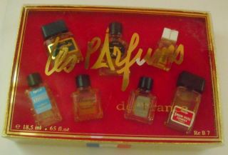 Vintage Les Parfums de France 7 Miniature Perfume Set