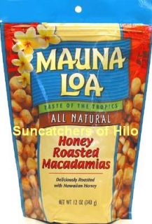 Honey Roasted Mauna LOA Macadamia Nuts 6 12 oz Bags