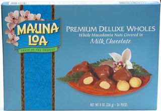  Chocolate Deluxe Whole Mauna LOA Macadamia Nuts 3 8 oz Boxes