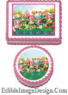 Lalaloopsy Doll Edible Cake Image Topper Party Supplies