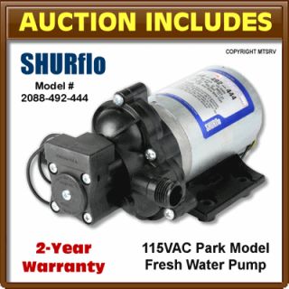 SHURFLO 115 V Demand Water Pump w Fittings 2088 492 444 Park Model