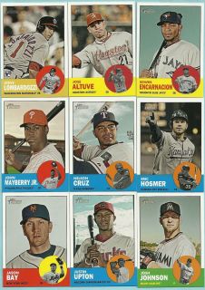 2012 Topps Heritage SP Short Print Lot B Pick 10 of 70 to Finish Your
