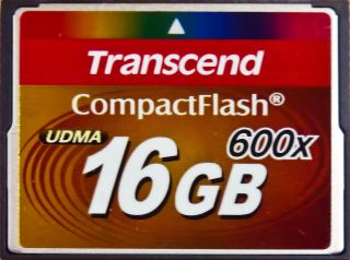 Transcend 16GB Extreme Plus 600X Compact Flash Card