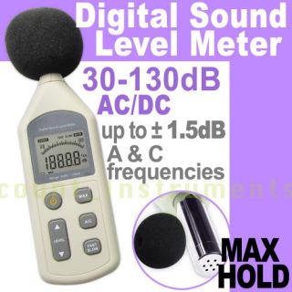 Digital Sound Level Meter Noise Pressure 30 130 dB Decibel Tester 31