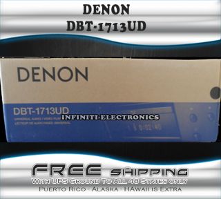 NEW DENON DBT 1713UD 3D READY UNIVERSAL BLURAY PLAYER WITH NETWORKING