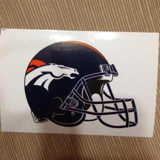 Denver Broncos Helmet Sticker American Made