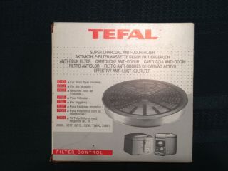 TEFAL Deep Fryer Super Charcoal Anti Odor Filter 799859   Round   NEW